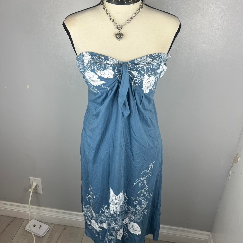Coconut girl blue tube dress